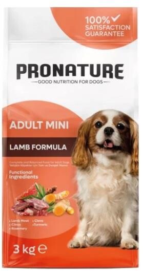 Pronature Daily Kuzu Etli Küçük Irk Yetişkin Köpek Maması 3 KG | SRC: Barcode: 8681612750358